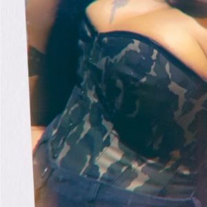 Camouflage bustier corset size Large